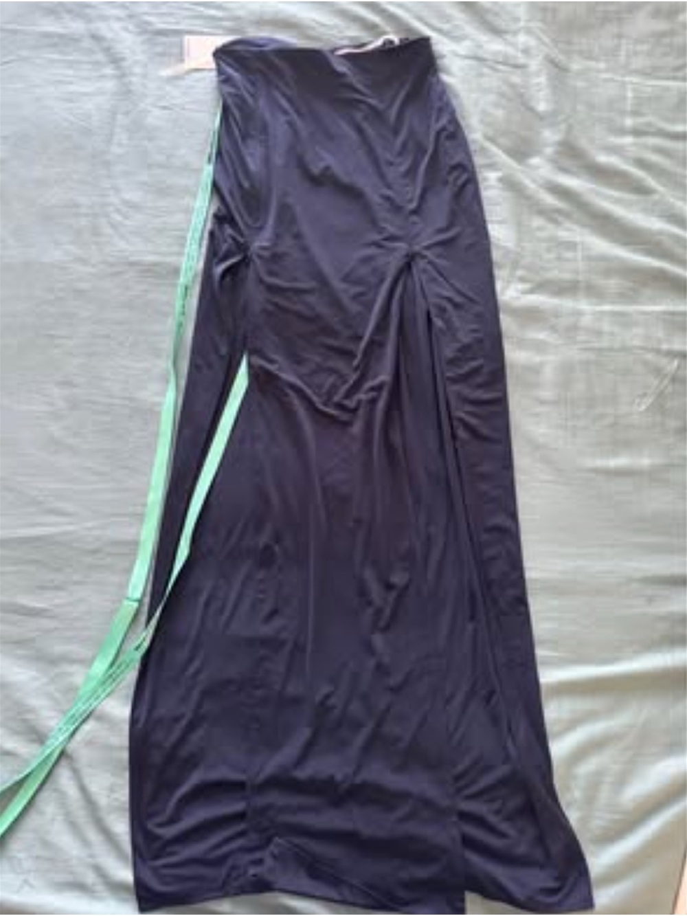 Satin Jersey Maxi Skirt w/ Adjustable Side Slits ~ Size Small